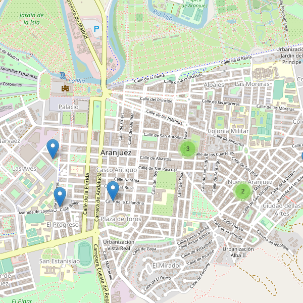 Mapa de supermercados en Aranjuez Thumbnail