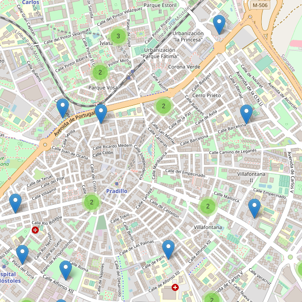 Thumbnail Mapa de supermercados en Móstoles