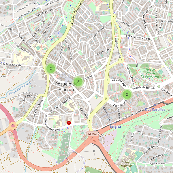 Thumbnail Mapa de supermercados en Pozuelo de Alarcón