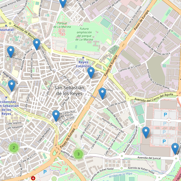 Thumbnail Mapa de supermercados en San Sebastián de los Reyes