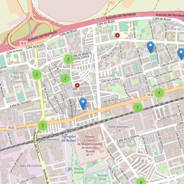 Thumbnail Mapa de supermercados en Torrejón de Ardoz
