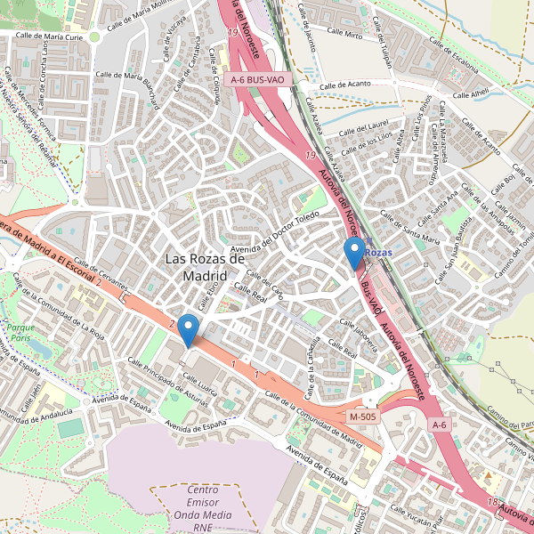 Mapa de taxi en Las Rozas de Madrid Thumbnail