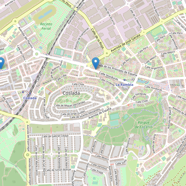 Thumbnail Mapa de teatros en Coslada