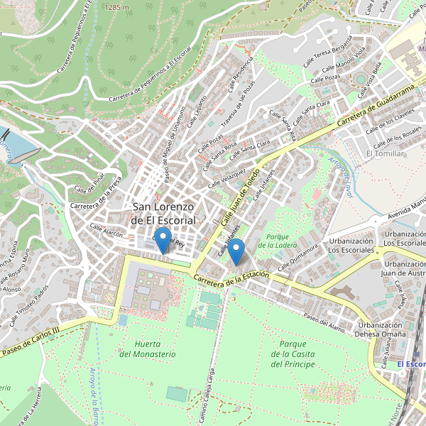 Thumbnail Mapa de teatros en San Lorenzo de El Escorial