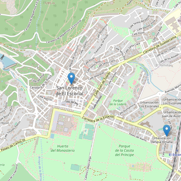 Mapa de telefonos en San Lorenzo de El Escorial Thumbnail