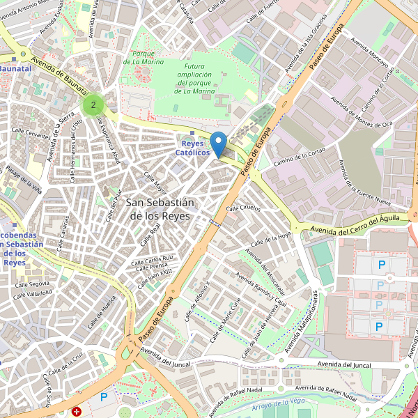 Mapa de telefonos en San Sebastián de los Reyes Thumbnail