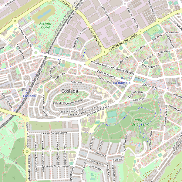 Mapa de vistas en Coslada Thumbnail