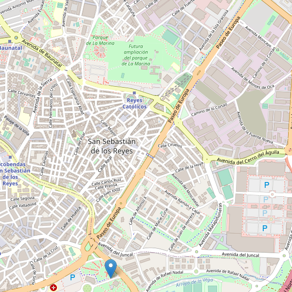 Mapa de vistas en San Sebastián de los Reyes Thumbnail