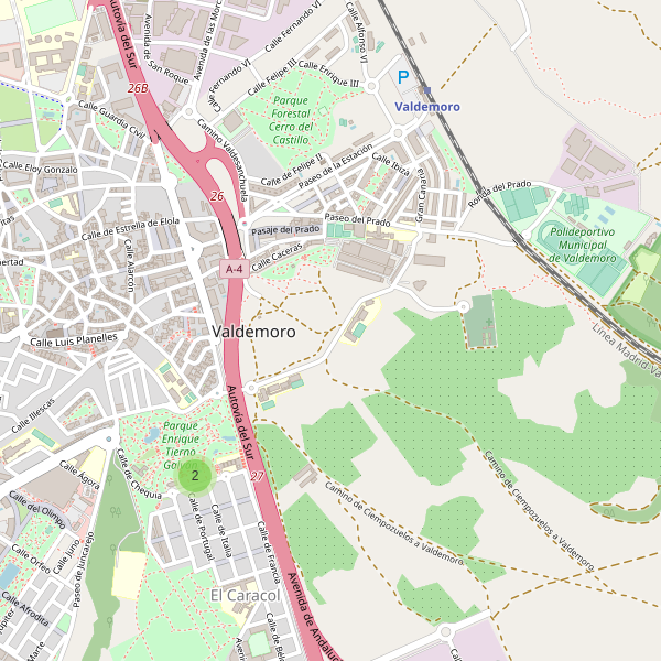 Mapa de vistas en Valdemoro Thumbnail