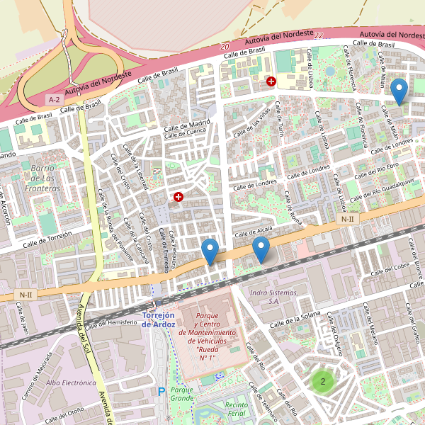 Mapa de zapatos en Torrejón de Ardoz Thumbnail