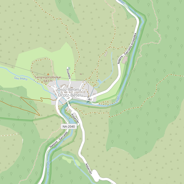 Mapa de alimentos en Oroz-Betelu Thumbnail