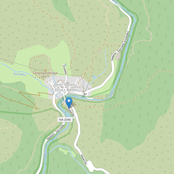 Mapa de aparcamientos en Oroz-Betelu Thumbnail