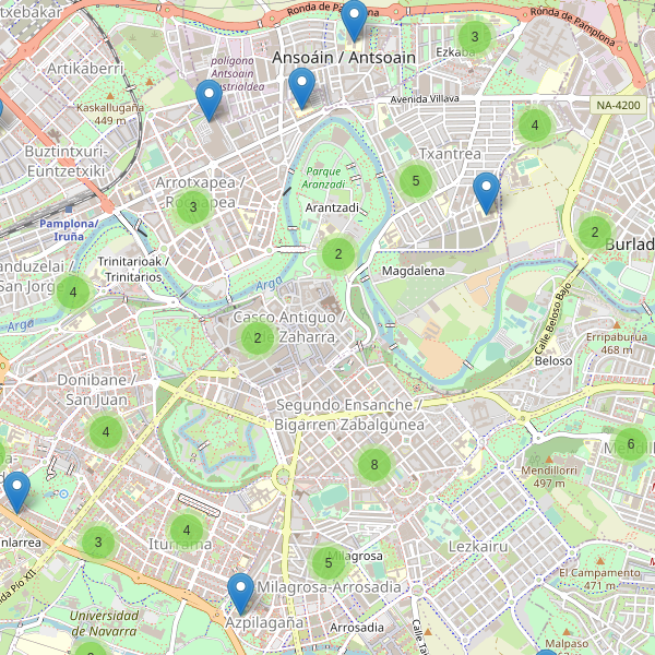 Mapa de escuelas en Pamplona Thumbnail
