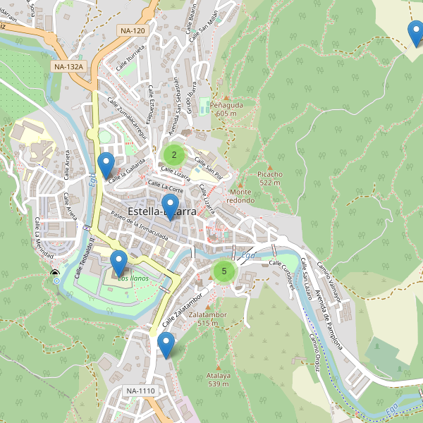 Mapa de iglesias en Estella-Lizarra Thumbnail