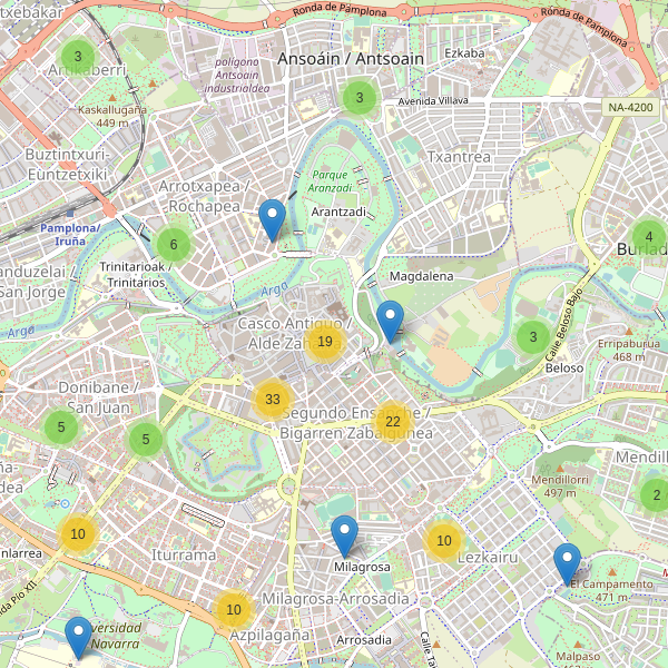 Thumbnail Mapa de restaurantes en Pamplona