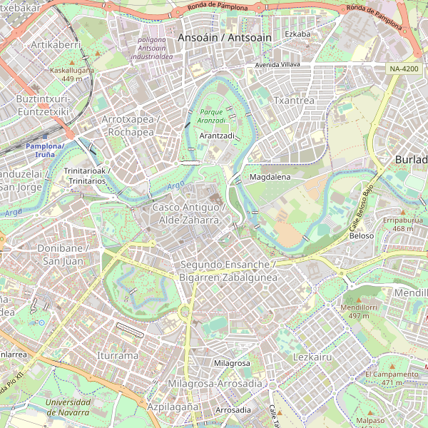 Mapa de sitios-arqueologicos en Pamplona Thumbnail