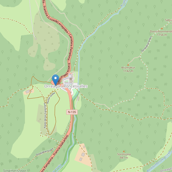 Mapa de vistas en Roncesvalles Thumbnail