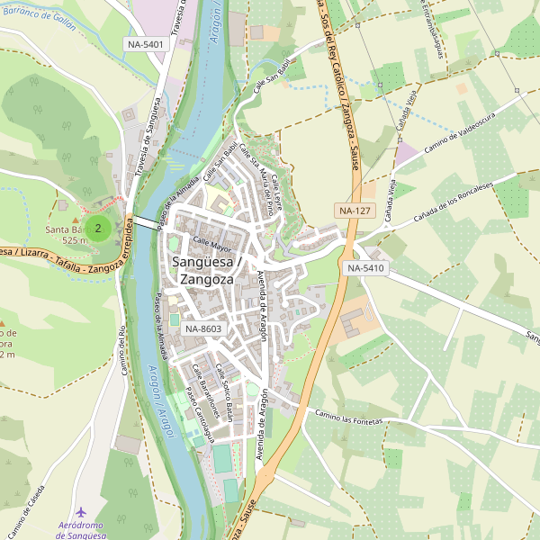 Mapa de vistas en Sangüesa Thumbnail