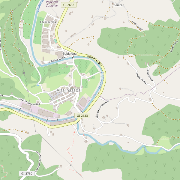 Mapa de hoteles en Aizarnazabal Thumbnail