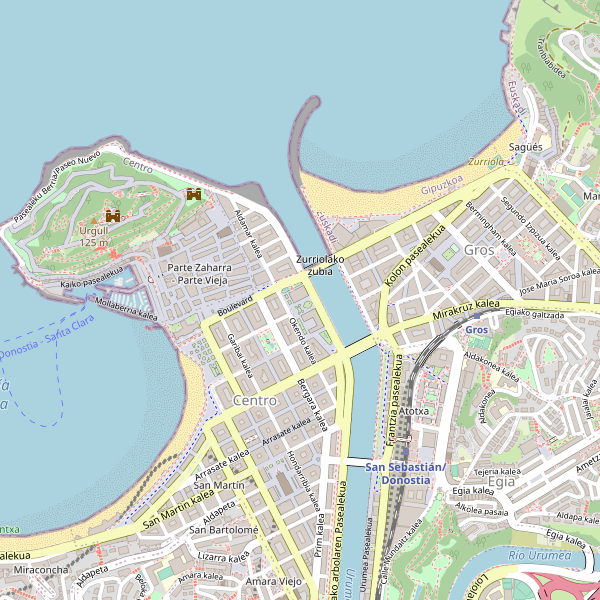 Thumbnail Mapa de San Sebastián