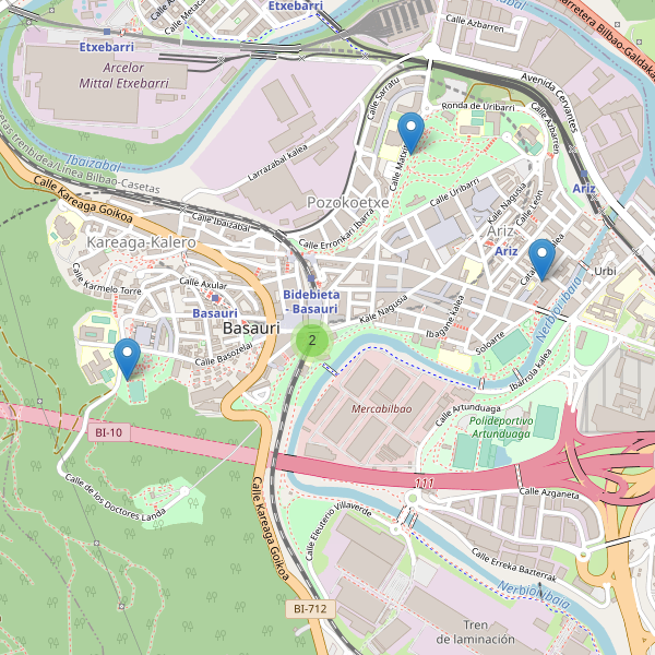 Mapa de aparcamientos-bicicletas en Basauri Thumbnail