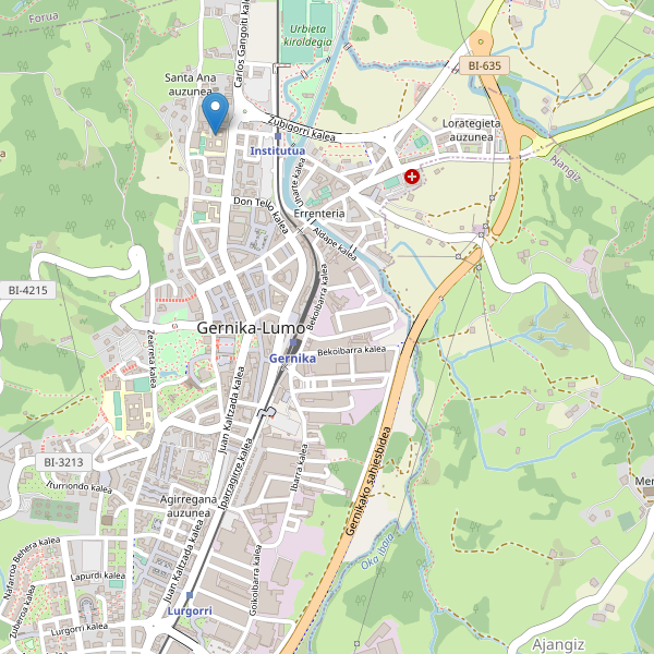 Mapa de aparcamientos-bicicletas en Gernika-Lumo Thumbnail