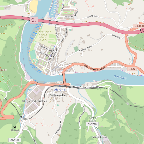 Mapa de aparcamientos-bicicletas en Orio Thumbnail