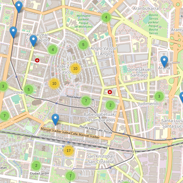 Mapa de aparcamientos-bicicletas en Vitoria Thumbnail