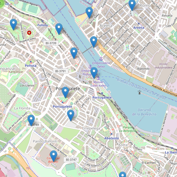 Mapa de aseos en Portugalete Thumbnail