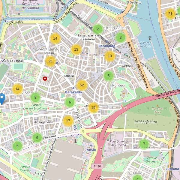 Mapa de bares en Barakaldo Thumbnail