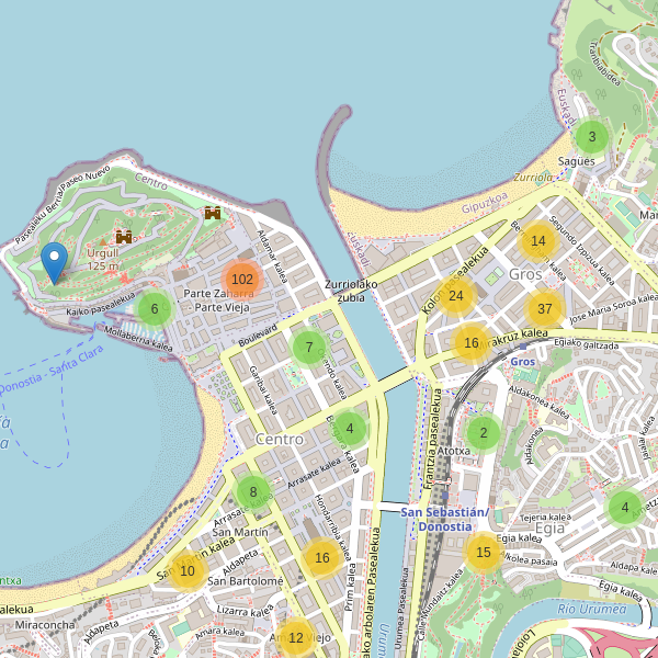 Mapa de bares en San Sebastián Thumbnail