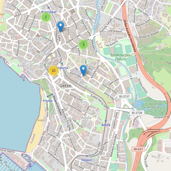 Mapa de cajeros-automaticos en Getxo Thumbnail