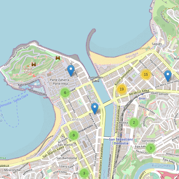 Mapa de cajeros-automaticos en San Sebastián Thumbnail