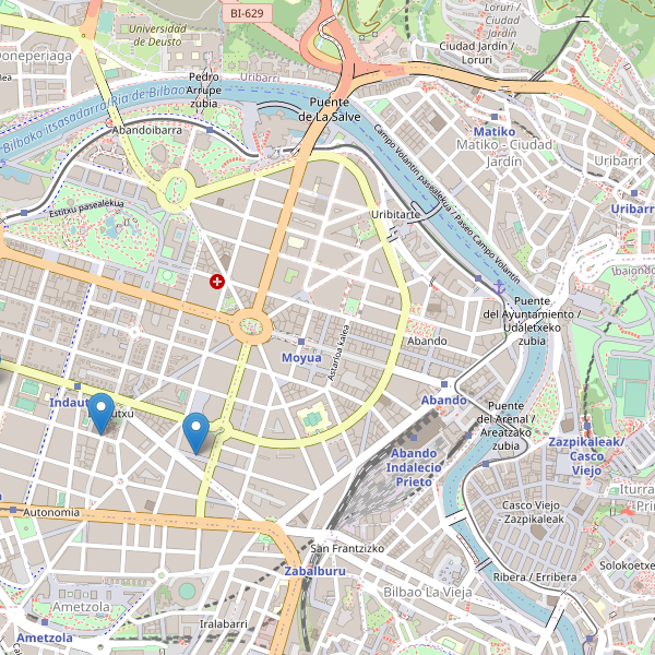 Thumbnail Mapa de cines en Bilbao