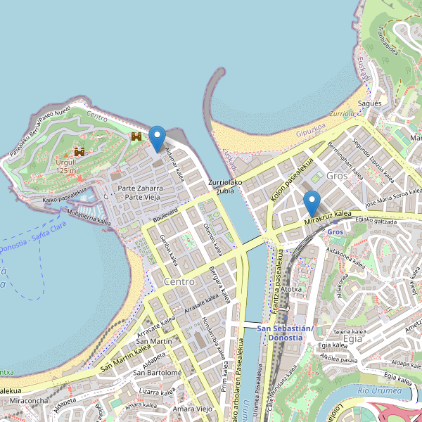 Thumbnail Mapa de cines en San Sebastián