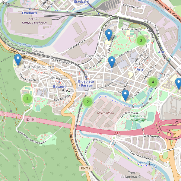 Mapa de escuelas en Basauri Thumbnail