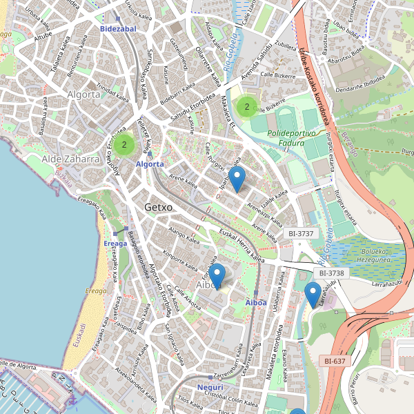 Mapa de escuelas en Getxo Thumbnail