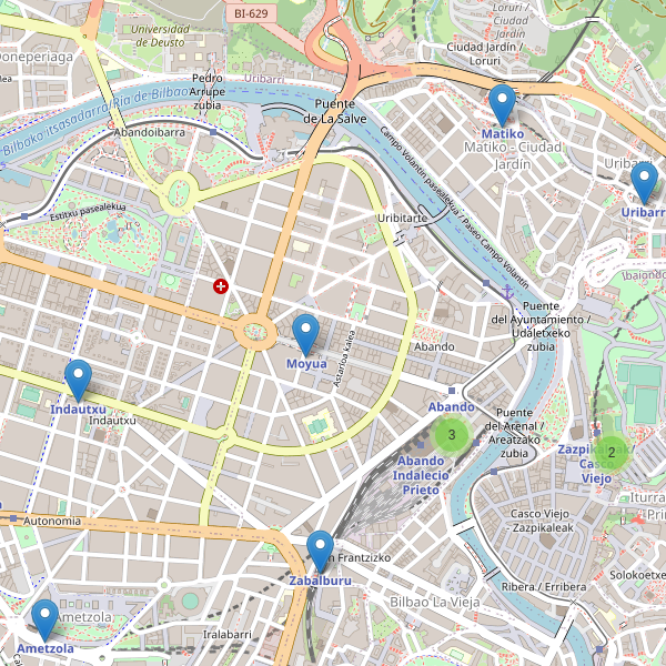 Mapa de estaciones en Bilbao Thumbnail