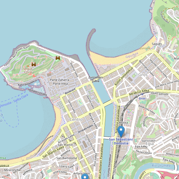 Mapa de estaciones en San Sebastián Thumbnail