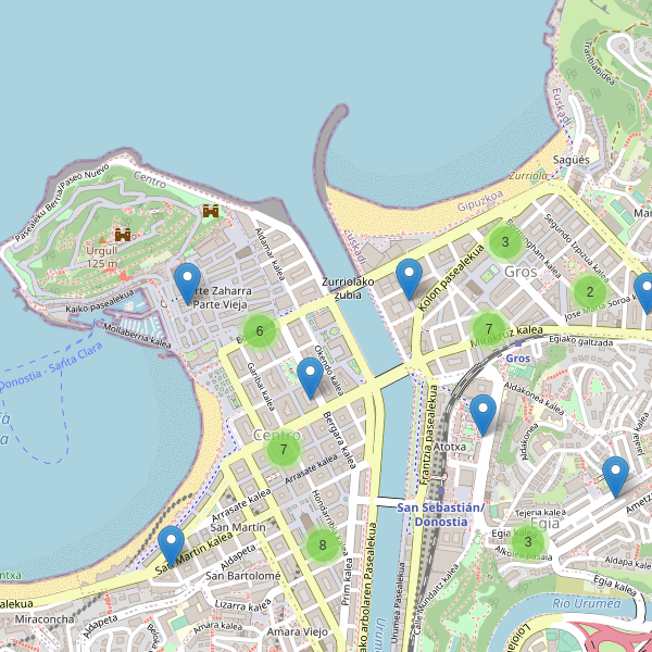 Thumbnail Mapa de farmacias en San Sebastián