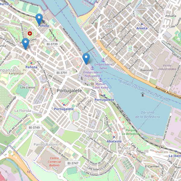 Thumbnail Mapa de hoteles en Portugalete