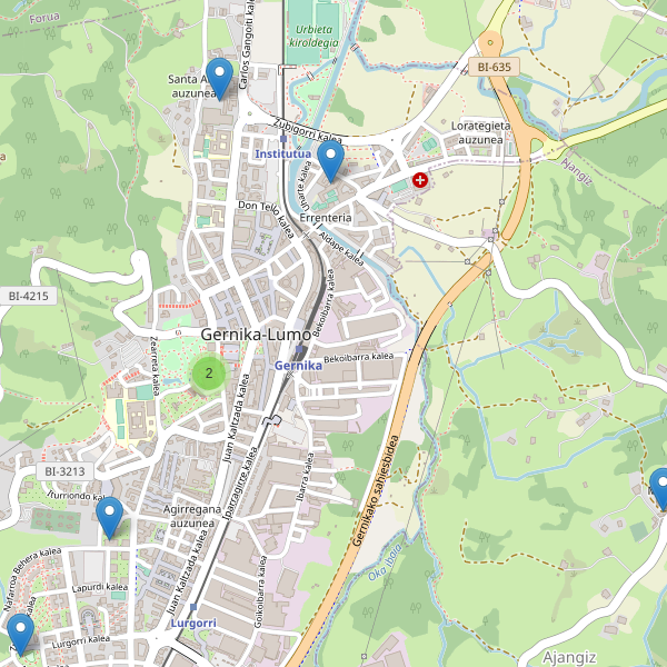 Mapa de iglesias en Gernika-Lumo Thumbnail