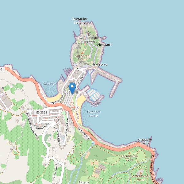 Mapa de iglesias en Getaria Thumbnail