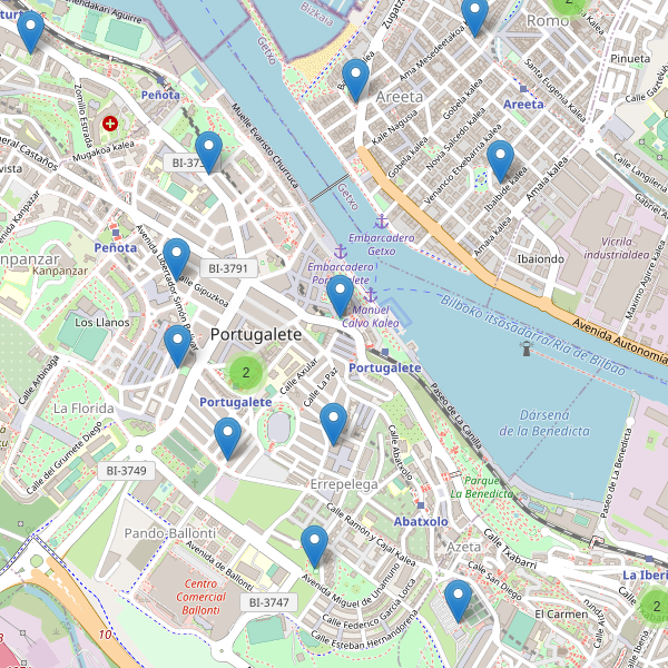 Mapa de iglesias en Portugalete Thumbnail