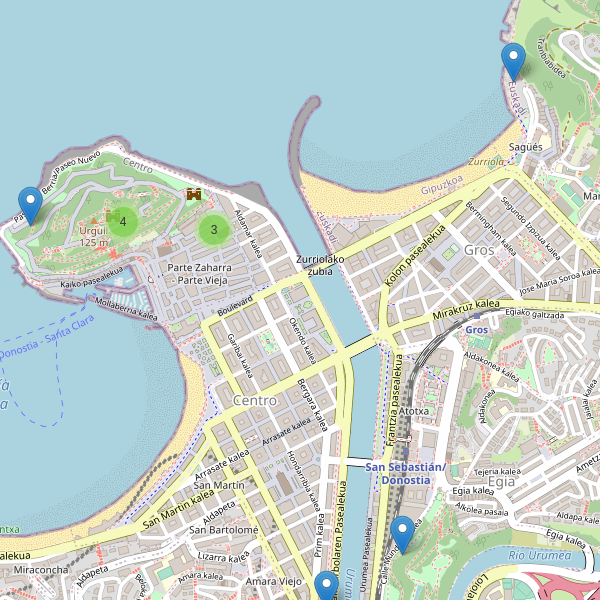 Mapa de monumentos en San Sebastián Thumbnail