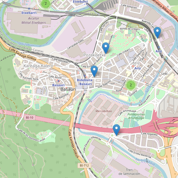 Thumbnail Mapa de restaurantes en Basauri