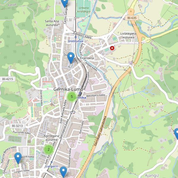 Thumbnail Mapa de restaurantes en Gernika-Lumo