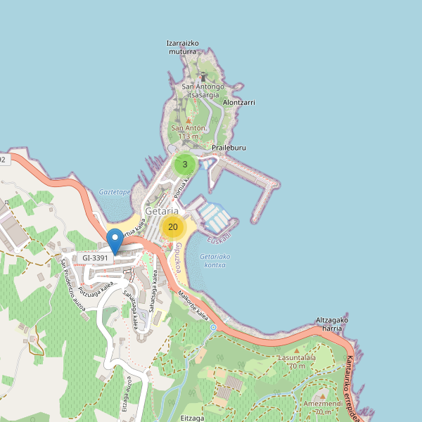 Thumbnail Mapa de restaurantes en Getaria