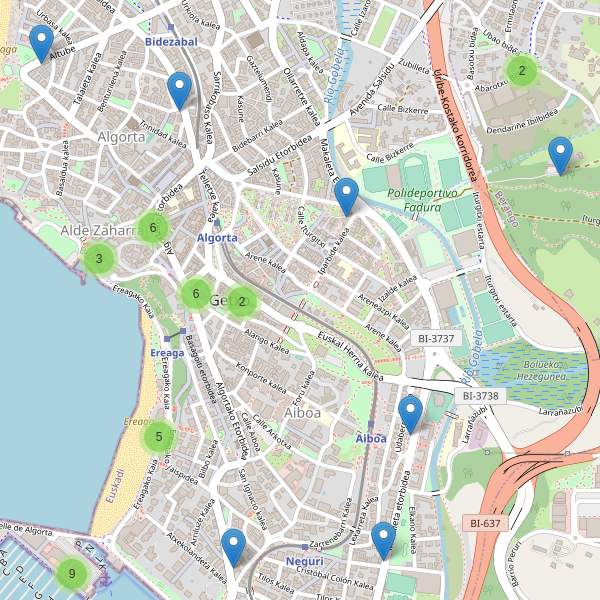 Thumbnail Mapa de restaurantes en Getxo