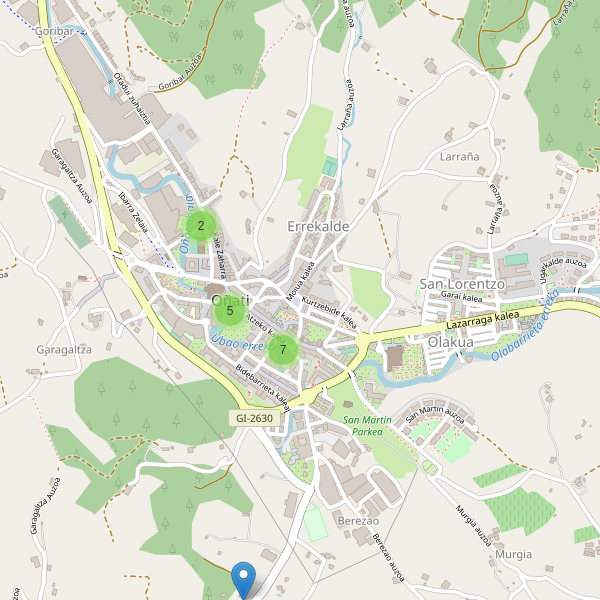 Thumbnail Mapa de restaurantes en Oñati